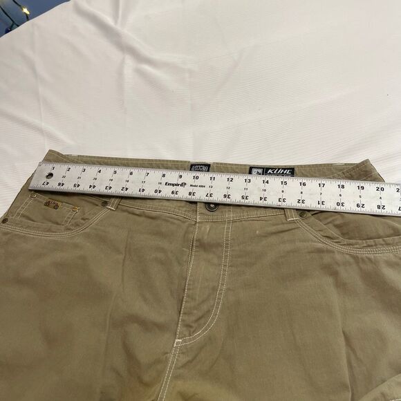 Kuhl Pants Mens 40X29 Cargo Hiking Pocket Straight Fit Dark Olive Casual Revolvr - Picture 4 of 13